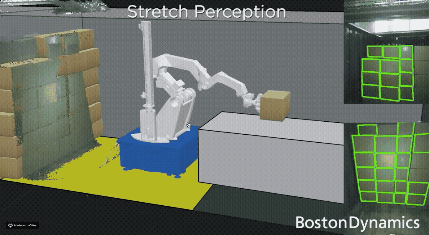波士顿能源的堆栈呆板人Strentch来了，挑拨每钟点搬运800个箱子
