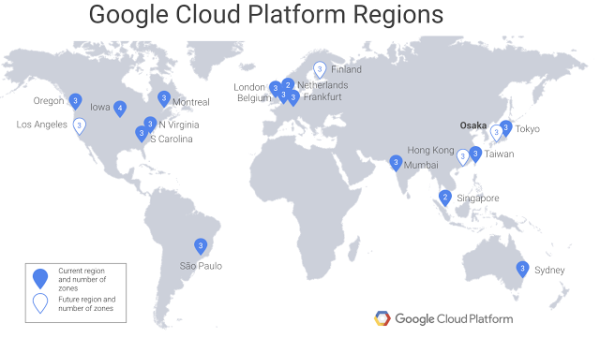 谷歌明年将在大阪建立第二个云计算平台